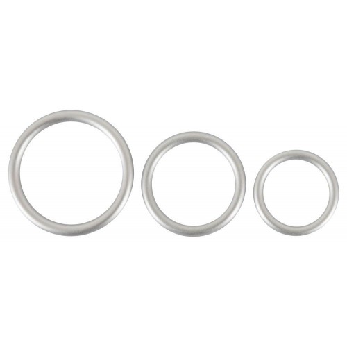 Фото товара: Набор из 3 эрекционных колец под металл Metallic Silicone Cock Ring Set, код товара: 05372170000/Арт.220385, номер 3