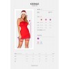 Фото товара: Оригинальный новогодний комплект Kissmas с шапочкой, код товара: Kissmas chemise/Арт.220912, номер 2