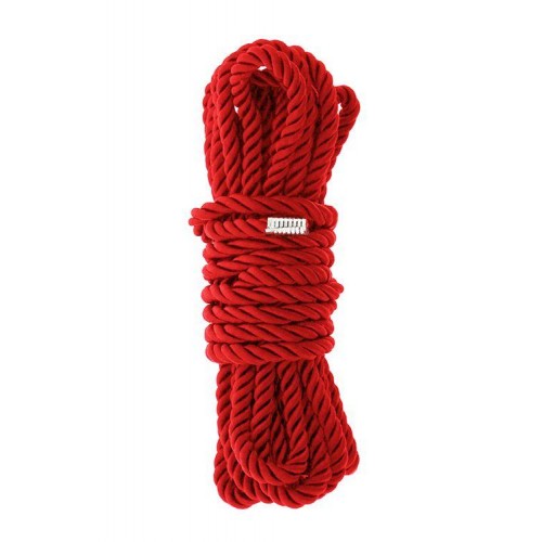 Купить Красная веревка для шибари DELUXE BONDAGE ROPE - 5 м. код товара: 21528/Арт.222514. Секс-шоп в СПб - EROTICOASIS | Интим товары для взрослых 