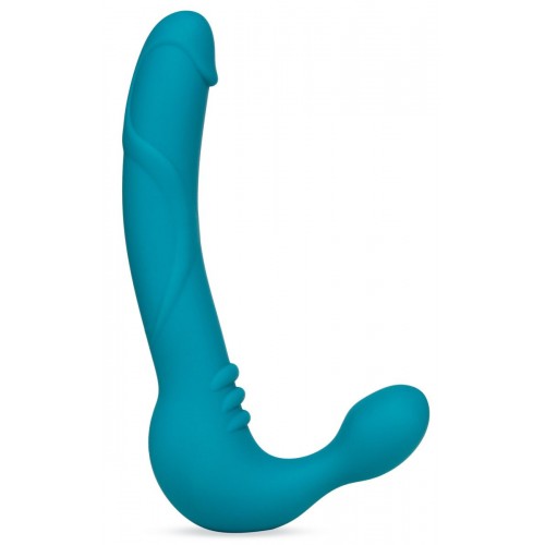 Купить Бирюзовый безремневой страпон Luna Strapless Silicone Dildo - 22,86 см. код товара: BL-81302 / Арт.222536. Секс-шоп в СПб - EROTICOASIS | Интим товары для взрослых 