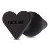 Фото товара: Черная анальная пробка с основанием-сердечком Fuck Me Butt Plug - 7,5 см., код товара: BL-95725/Арт.222548, номер 1