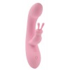 Купить Нежно-розовый вибратор со стимулятором клитора Jumping Rabbit Vibrator - 19,5 см. код товара: CN-511051390 / Арт.222914. Секс-шоп в СПб - EROTICOASIS | Интим товары для взрослых 