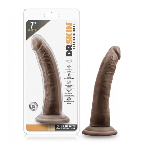 Фото товара: Коричневый фаллоимитатор 7 Inch Cock With Suction Cup - 19 см., код товара: BL-12706/Арт.223052, номер 1