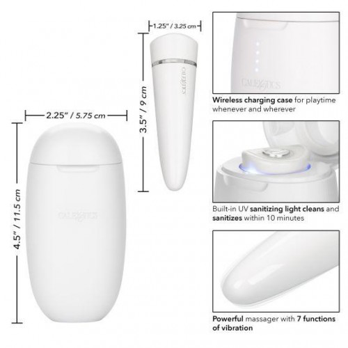 Фото товара: Белая вибропуля с чехлом для УФ-очистки My Pod - 9 см., код товара: SE-0036-05-3/Арт.223424, номер 3