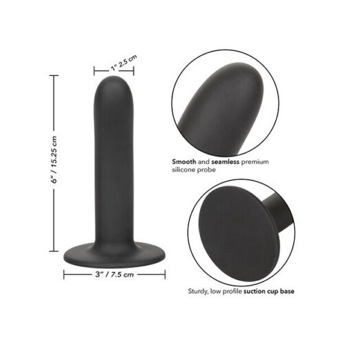 Фото товара: Черный анальный стимулятор Silicone Smooth Probe - 15,25 см., код товара: SE-2700-19-3/Арт.223445, номер 3