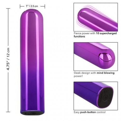 Фото товара: Фиолетовый гладкий мини-вибромассажер Glam Vibe - 9 см., код товара: SE-4406-20-3/Арт.223453, номер 3