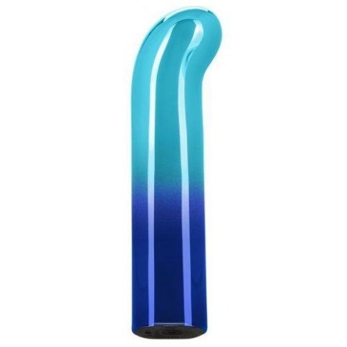 Купить Голубой изогнутый мини-вибромассажер Glam G Vibe - 12 см. код товара: SE-4406-35-3/Арт.223454. Онлайн секс-шоп в СПб - EroticOasis 