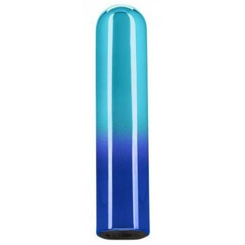 Купить Голубой гладкий мини-вибромассажер Glam Vibe - 9 см. код товара: SE-4406-25-3/Арт.223466. Секс-шоп в СПб - EROTICOASIS | Интим товары для взрослых 