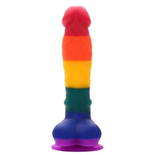 Фото товара: Разноцветный фаллоимитатор-реалистик COLOURFUL DILDO - 20 см., код товара: 21693 / Арт.223541, номер 1