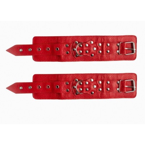 Фото товара: Красные наручники с фиксацией на двух карабинах, код товара: 910-10 BX DD/Арт.223833, номер 4