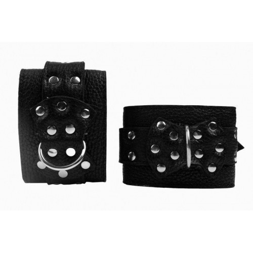 Фото товара: Черные наручники с фиксацией на двух карабинах, код товара: 910-11 BX DD/Арт.223834, номер 2