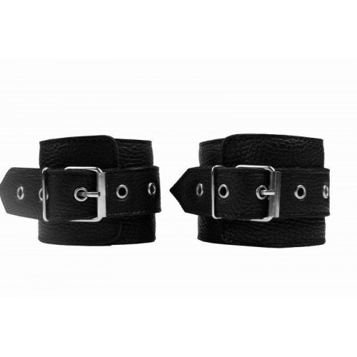 Фото товара: Черные наручники с фиксацией на двух карабинах, код товара: 910-11 BX DD/Арт.223834, номер 4