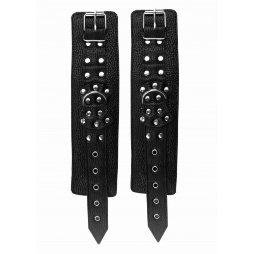 Фото товара: Черные наручники с фиксацией на двух карабинах, код товара: 910-11 BX DD/Арт.223834, номер 5
