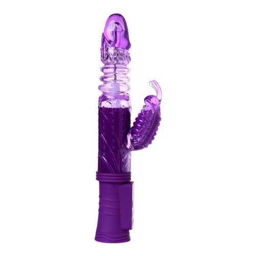 Фото товара: Фиолетовый вибратор-кролик на присоске - 23,5 см., код товара: 690502/Арт.224123, номер 6