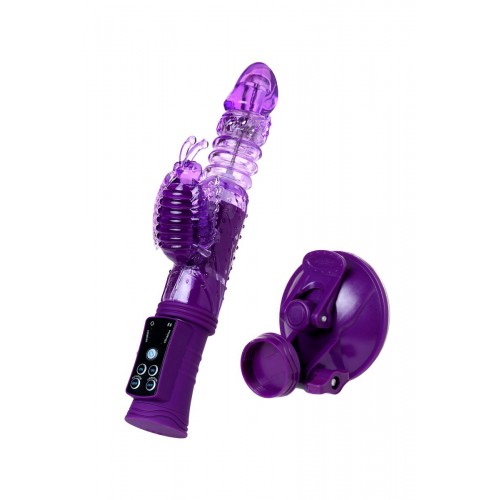 Фото товара: Фиолетовый вибратор-кролик на присоске - 23,5 см., код товара: 690502/Арт.224123, номер 8