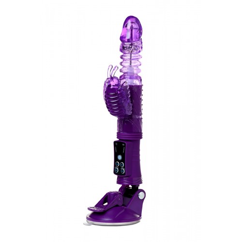 Фото товара: Фиолетовый вибратор-кролик на присоске - 23,5 см., код товара: 690502/Арт.224123, номер 9
