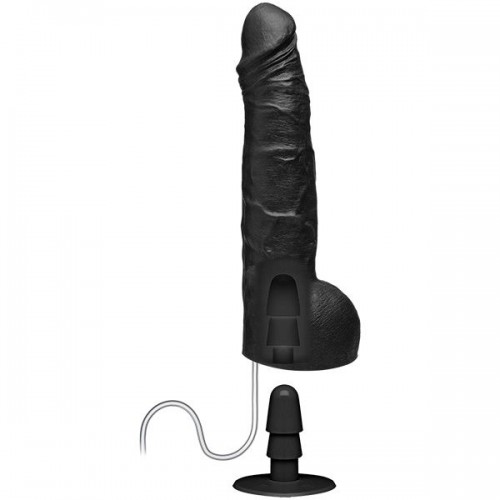 Фото товара: Черный фаллоимитатор с имитацией эякуляции Wet Works 10 Dual Density ULTRASKYN Squirting Cumplay Cock - 26,7 см., код товара: 2406-07-BX/Арт.225136, номер 2