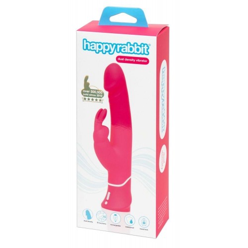 Фото товара: Розовый вибратор-кролик Realistic Dual Density Rechargeable Rabbit Vibrator - 25,5 см., код товара: 79370/Арт.225594, номер 5