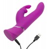 Фото товара: Лиловый вибратор Curve Thrusting Rechargeable Rabbit Vibrator - 24,1 см., код товара: 79369/Арт.225596, номер 4