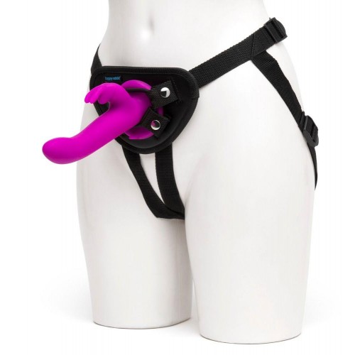 Купить Лиловый страпон Rechargeable Vibrating Strap-On Harness Set - 17,6 см. код товара: 74312/Арт.225597. Онлайн секс-шоп в СПб - EroticOasis 