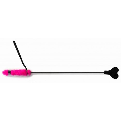 Фото товара: Черный стек с сердцем и розовой ручкой - 61 см., код товара: 911-29 BX DD/Арт.225945, номер 1