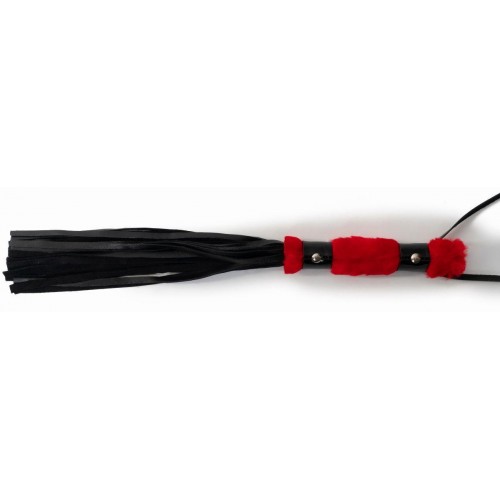 Фото товара: Многохвостовый черный флогер с красной ручкой - 44 см., код товара: 911-31 BX DD/Арт.225947, номер 1