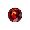 Фото товара: Изящная ребристая анальная втулка с красным кристаллом - 7 см., код товара: 690127/Арт.225982, номер 3