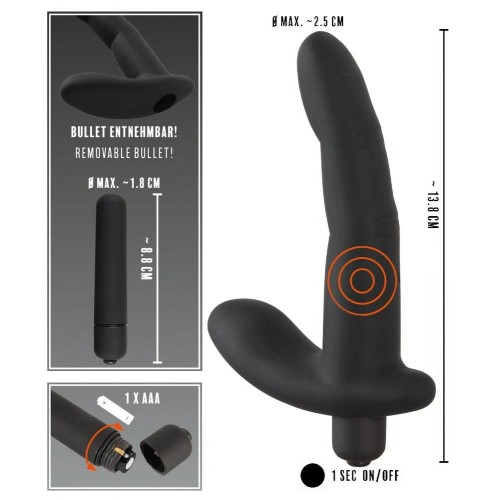 Фото товара: Черный вибромассажер простаты Naughty Finger Prostate Vibe - 13,8 см., код товара: 05984530000/Арт.226571, номер 4