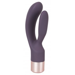 Фиолетовый вибратор-кролик Elegant Rabbit - 15,2 см.