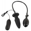 Фото товара: Черная надувная анальная пробка Inflatable Vibrating Butt Plug - 12,2 см., код товара: 05964340000/Арт.226651, номер 1