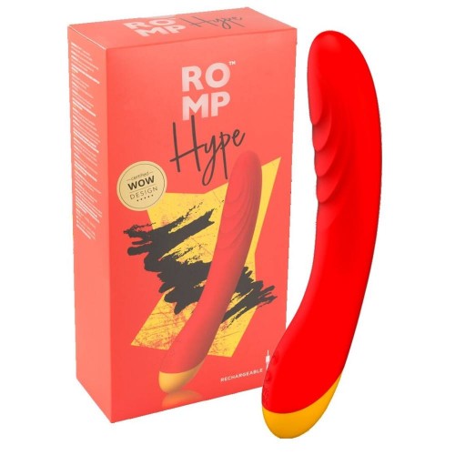 Фото товара: Красный изогнутый вибромассажер Romp Hype G-Spot - 21 см., код товара: RPVBSGX/Арт.227128, номер 2