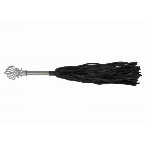 Фото товара: Черная многохвостая плеть с витой ручкой - 63 см., код товара: 911-14 BX DD/Арт.227793, номер 2
