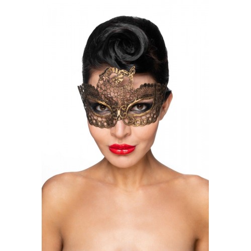 Купить Золотистая карнавальная маска  Этамин код товара: 963-22 BX DD/Арт.227816. Секс-шоп в СПб - EROTICOASIS | Интим товары для взрослых 