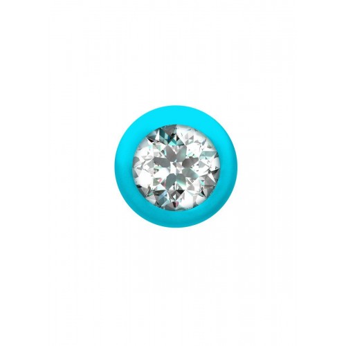 Фото товара: Бирюзовая анальная цепочка с кристаллом Buddy - 17,7 см., код товара: 1400-02lola/Арт.228523, номер 3