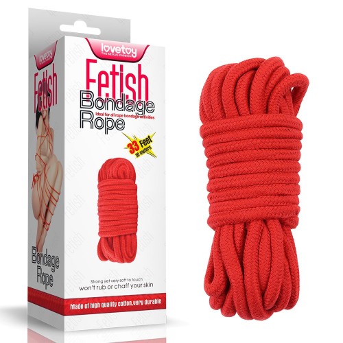 Фото товара: Красная верёвка для любовных игр - 10 м., код товара: FT-001A-03 red/Арт.228936, номер 1