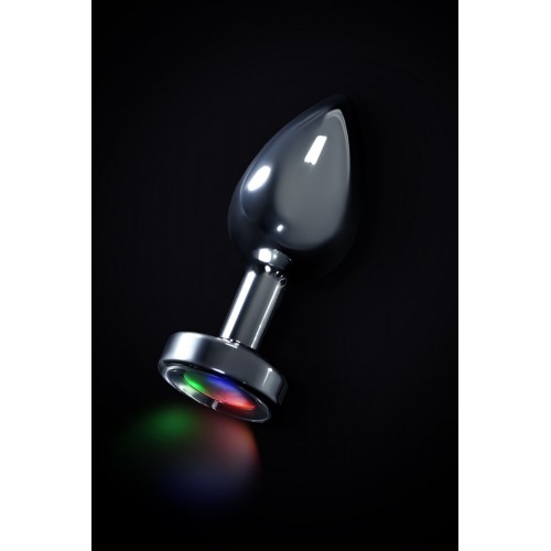 Фото товара: Серебристая анальная втулка со светодиодами - 8,8 см., код товара: 717060-12/Арт.229339, номер 5