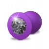 Фото товара: Фиолетовая анальная пробка со стразом Her Little Gem Large Plug - 9,5 см., код товара: PD4951-12/Арт.229375, номер 3