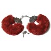 Купить Шикарные бордовые меховые наручники с ключиками код товара: 06205/Арт.229756. Онлайн секс-шоп в СПб - EroticOasis 