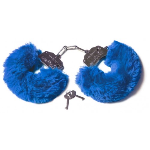 Купить Шикарные синие меховые наручники с ключиками код товара: 06206/Арт.229758. Онлайн секс-шоп в СПб - EroticOasis 