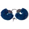 Купить Шикарные темно-синие меховые наручники с ключиками код товара: 06207/Арт.229759. Онлайн секс-шоп в СПб - EroticOasis 