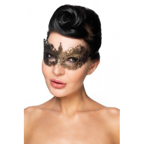 Купить Золотистая карнавальная маска  Авиор код товара: 963-30 BX DD/Арт.229976. Секс-шоп в СПб - EROTICOASIS | Интим товары для взрослых 