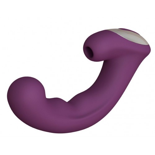 Купить Фиолетовый вибратор Phoenix с вакуумной стимуляцией клитора - 18 см. код товара: 06110/Арт.230795. Секс-шоп в СПб - EROTICOASIS | Интим товары для взрослых 