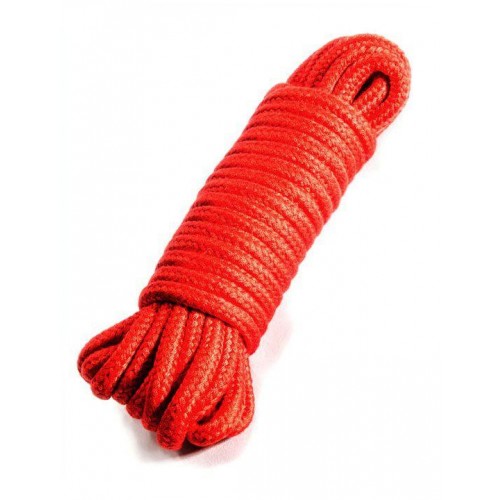 Купить Красная верёвка для бондажа и декоративной вязки - 10 м. код товара: P3379R/Арт.231291. Секс-шоп в СПб - EROTICOASIS | Интим товары для взрослых 