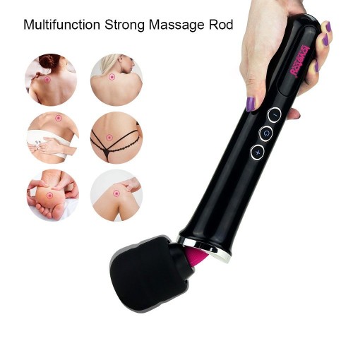 Фото товара: Черный вибростимулятор Training Master Ultra Powerful Rechargeable Body Wand - 30,5 см., код товара: LV234201BLK/Арт.232075, номер 3