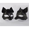 Фото товара: Черная кожаная маска  Лиса, код товара: 3414-1/Арт.232104, номер 1