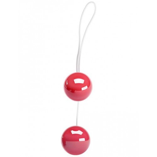 Фото товара: Розовые двойные вагинальные шарики с петелькой, код товара: 30385/Арт.232364, номер 2