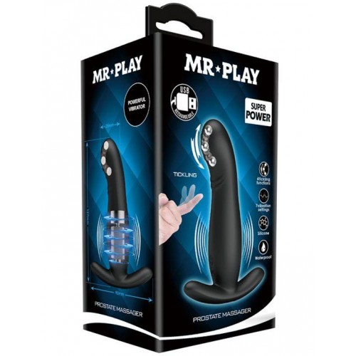 Фото товара: Черный вибромассажёр простаты Mr.Play - 12,7 см., код товара: BI-040053-MR/Арт.232778, номер 4