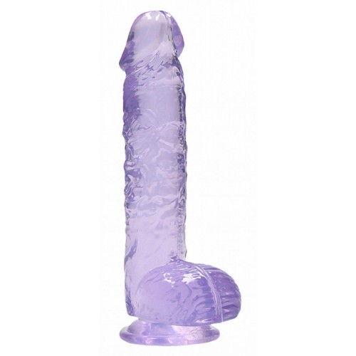 Купить Фиолетовый фаллоимитатор Realrock Crystal Clear 9 inch - 25 см. код товара: REA093PUR/Арт.233295. Секс-шоп в СПб - EROTICOASIS | Интим товары для взрослых 