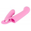 Фото товара: Нежно-розовая двойная вибронасадка на палец Vibrating Finger Extension - 17 см., код товара: 05500940000/Арт.233776, номер 3