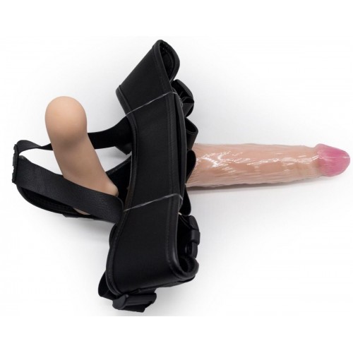 Фото товара: Реалистичный страпон Woman Midi с вагинальной пробкой - 19 см., код товара: 328403/Арт.233790, номер 5